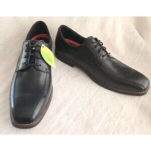 ROCKPORT MEN Dress Shoes Size 10‎ SLAYTER APRON TOE BCH1232 New